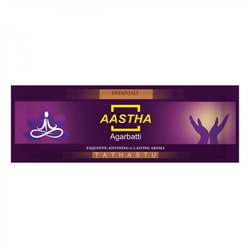Aastha agarbatti TATHASTU, Patanjali (Аастха благовония ТАТХАСТУ, Патанджали), 20 г.