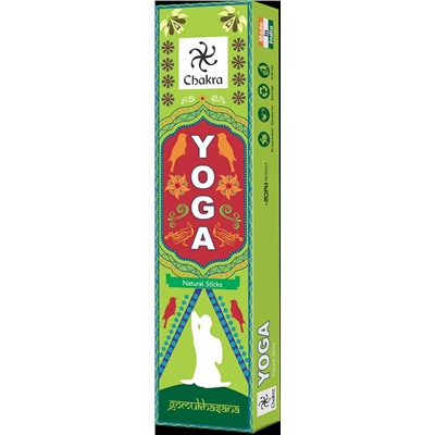 Chakra Yoga GOMUKHASANA Natural Sticks, Zed Black (Чакра Йога ГОМУКХАСАНА натуральные благовония палочки, Зед Блэк), уп. 15 г.