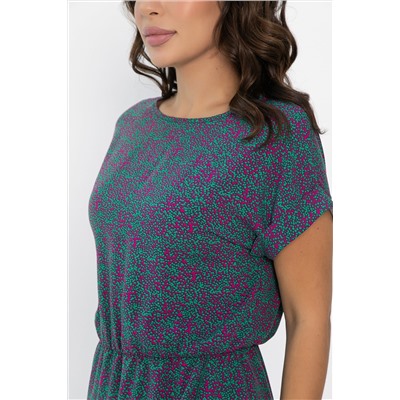 Платье Небесная симфония (зелено-розовое) П14082-12М