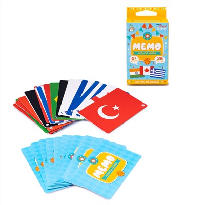 Настольная игра "МЕМО" Флаги (Мир). Серия АКТИВ time