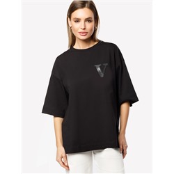 Футболка свободного кроя с авторским принтом