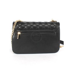 Сумка женская искусственная кожа DJ-6918-1-BLACK,  1отд,  плечевой ремень,  черный 252305