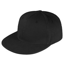 Бейсболка Unit Snapback с прямым козырьком, черная
