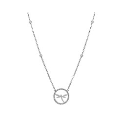 Колье из серебра куб.циркон., ТФК-99