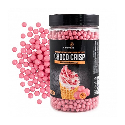 Шарики Caramella Choco Crisp "Клубничный шоколад", 400 гр