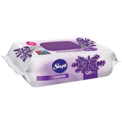 Влажные салфетки SLEEPY NATURAL Лаванда (клапан) 120шт