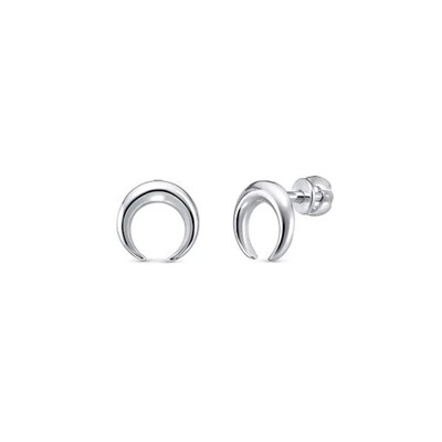 Серьги из серебра без вставки, В10-1487