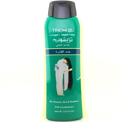 TRICUP Herbal Shampoo ANTI DANDRUFF, No Dioxane, SLS & Parabens, Vasu (ТРИЧУП (ТРИЧАП) травяной шампунь ПРОТИВ ПЕРХОТИ с Кондиционером, Васу), 400 мл.