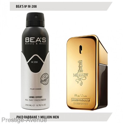 Дезодорант Beas Paco Rabbane 1 Million Men 200 мл арт. M 208