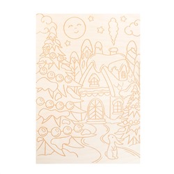 Роспись по дереву «Зима»