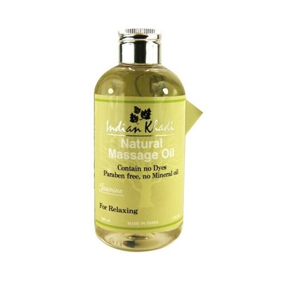 Body Massage Oil JASMINE, Indian Khadi (Массажное масло для тела ЖАСМИН, Для релаксации, Индиан Кхади), 200 мл.