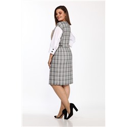 Lady Style Classic 2383 белый_серый, Платье