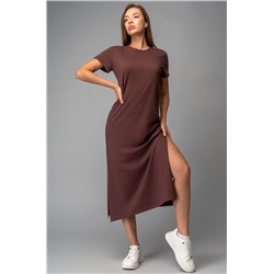 Однотонное женское платье-футболка Happyfox