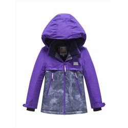 Горнолыжный костюм зимний для девочки фиолетового цвета 9422F