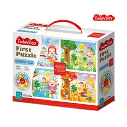 Пазлы для малышей «Времена года» 4 в 1 серия First Puzzle