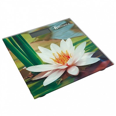 Весы 180 кг 26×26 см электронные напольные ВАСИЛИСА ВА-4011 "Кувшинка"