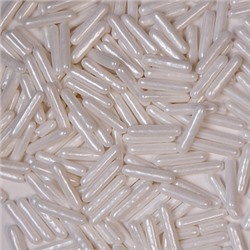 Посыпка кондитерская "Палочки белые перламутровые", 50 гр