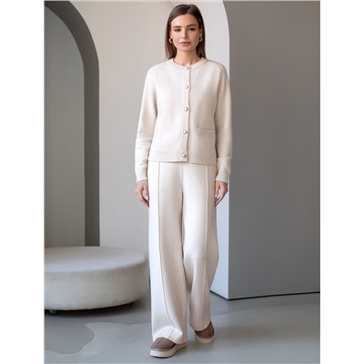 Прямые брюки из пряжи с кашемиром