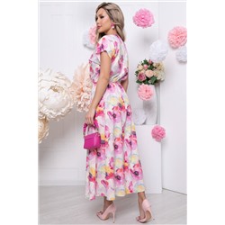 Платье "Кейтлин" (акварель/цветы) П5828