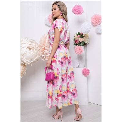 Платье "Кейтлин" (акварель/цветы) П5828