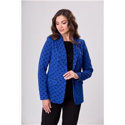 БелЭльСтиль 203-1 13 22+586-1 04 22 василек-дизайн+черный, Брюки,  Жакет