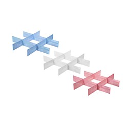 Vetta. Набор разделителей для ящиков 46,5х7см, 4 штуки, пластик, 3 цвета 457-438