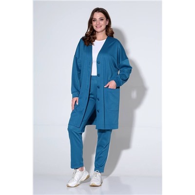 Liona Style 824 синий, Кардиган,  Брюки