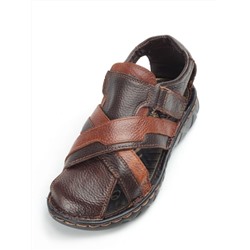 P2313-10 BROWN Сандалии мужские (натуральная кожа) размер