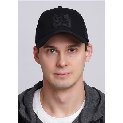 CLE Бейсболка 25 сетка  (GK1605-1001 кепка с козыр), чёрный, Таблица размеров на мужскую одежду «ЭЙС», «ТЕТ-а-ТЕТ» и «CLEVER WEAR» из трикотажа