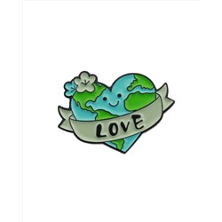Металлический значок "Love Earth"