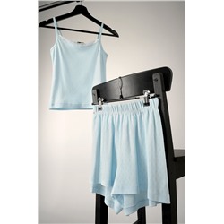 Женская пижама с шортами из ажурного хлопка Happyfox