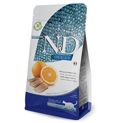 Фармина N&D Cat GF ОКЕАН сельдь с апельсином, 0,3кг 1069-9 АГ