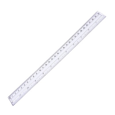 Линейка пластиковая 30см Alingar цвет ассорти (выпис.по 3шт.)  AL246A-30