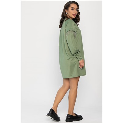 Платье Стелла (оливковое) П14230-5М
