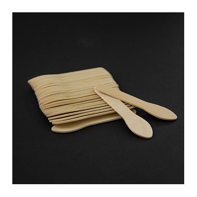 Ложечки деревянные для мороженого 75*17 мм, 50 шт