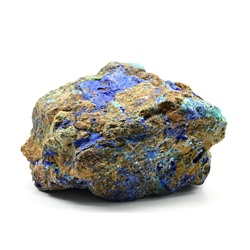 Коллекционный камень азурмалахит 82*50*52мм, 255г