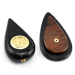 Часы из обсидиана "Нефть" 125*70*135мм