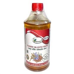 FLAXSEED OIL Extra Virgin, Karmeshu (ЛЬНЯНОЕ МАСЛО первого отжима, Кармешу), 500 мл.
