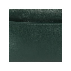 Сумка женская натуральная кожа GU 163-8200,  1отд+карм/пер,  плечевой ремень,  темный зеленый 228192