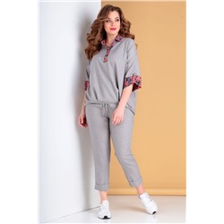 Liona Style 752 серый, Брюки,  Блуза
