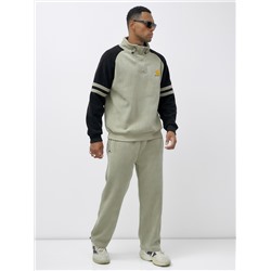 Спортивный костюм мужской демисезонный на флисе светло-зеленого цвета 322ZS