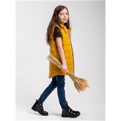 Жилет для девочки "Хит" горчица