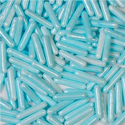 Посыпка кондитерская "Палочки голубые перламутровые", 50 гр