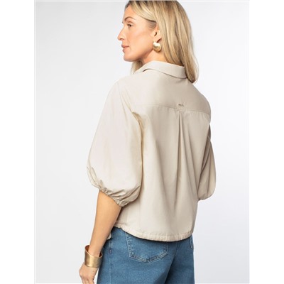 Блузка из легкого хлопкового поплина