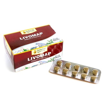 LIVOMAP Maharishi Ayurveda (ЛИВОМАП, здоровье печени, Махариши Аюрведа), 100 таб.