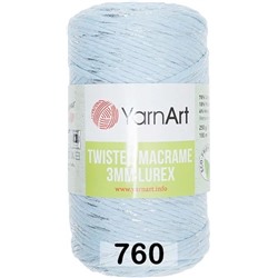 Пряжа Yarnart Macrame Twisted 3 Mm Lurex