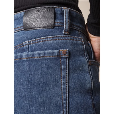 Джинсы mom-fit на флисе