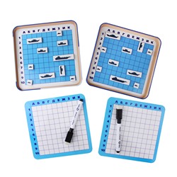 Магнитная игра в жестяной коробке «Морской бой»