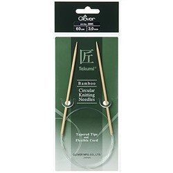 Спицы Clover Takumi круговые бамбуковые