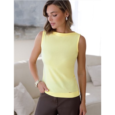 Топ из премиального хлопка с эластаном